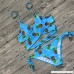 RAISINGTOP Ladies Push-up Padded Bra Pineapple Pattern Bikini Set Swimwear Separates Swimsuit Bathing Suit Beachwear Blue B079QCP9CY